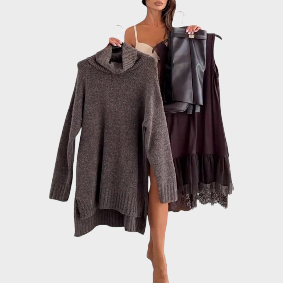 Aurora | Komplet puloverja in obleke