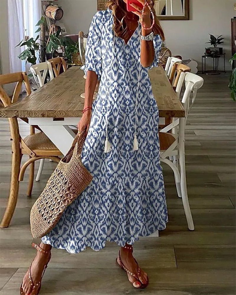 BOHO MIDI DRESS FOR WOMEN