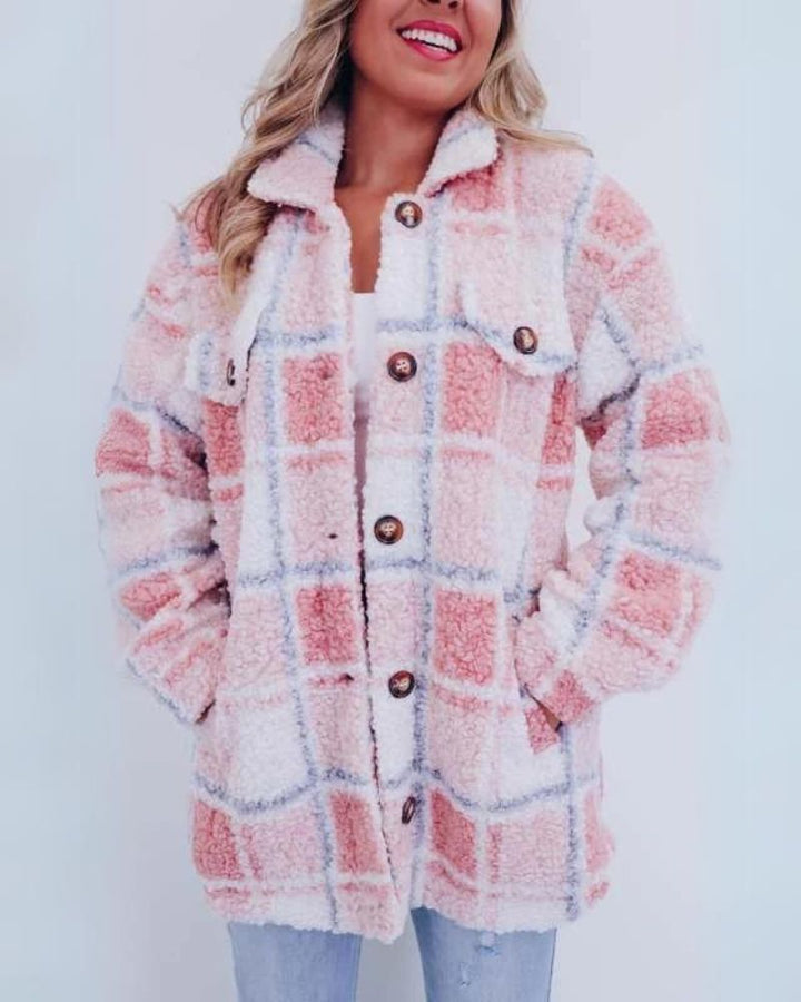 Norma | Fleece Plaid Jakna
