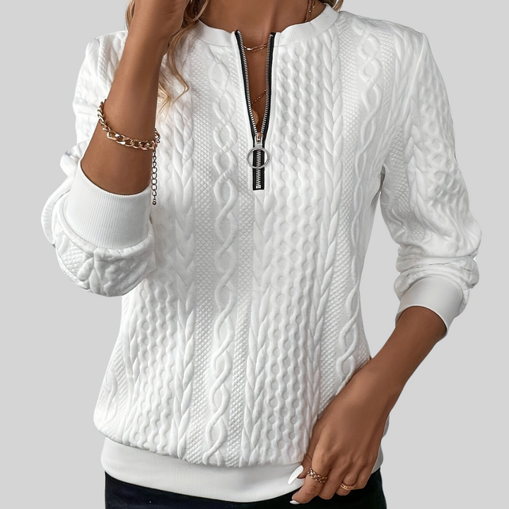 LUCIA I Pulover z zadrgo