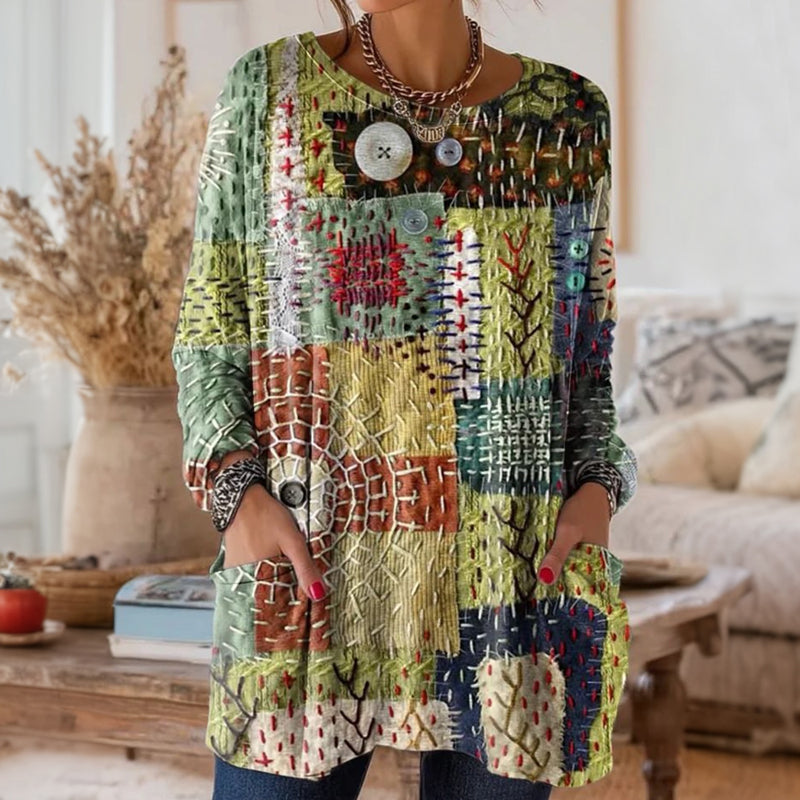 Vintage Ohlapna Bluza