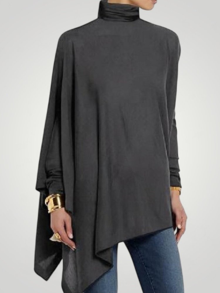 Almut | Asimetrična dolga majica z eleganco