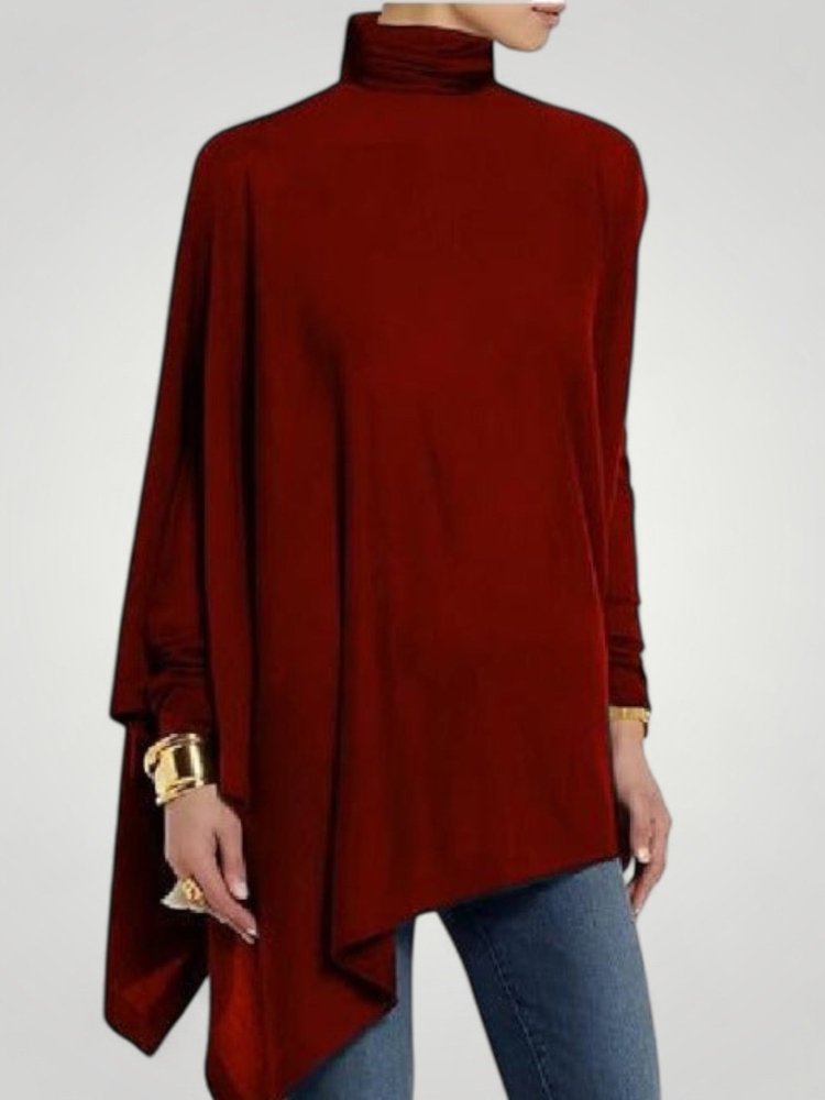 Almut | Asimetrična dolga majica z eleganco