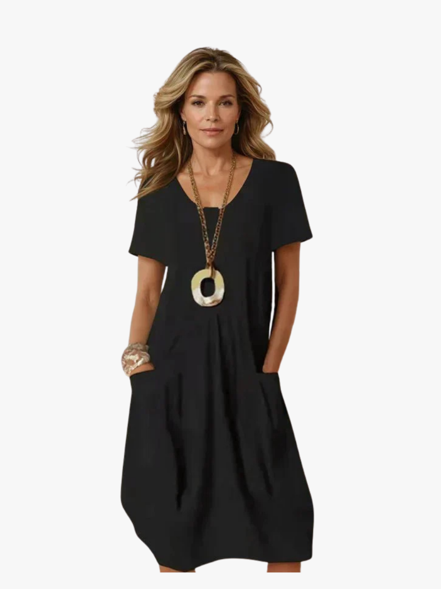 FLOWING MIDI DRESS FOR WOMEN