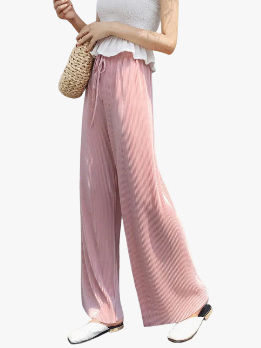 WIDE PLEATED PANTS FOR WOMEN