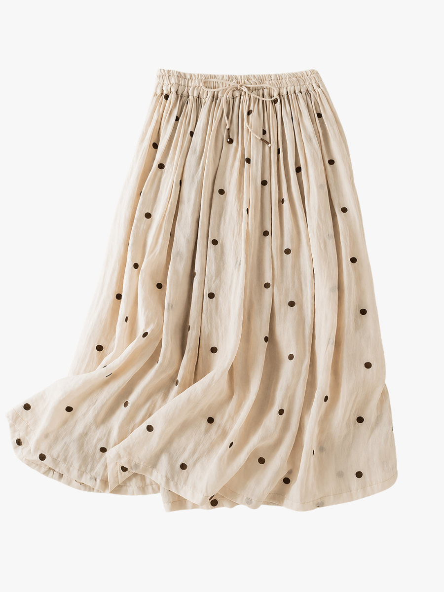 COTTON AND LINEN CHILDREN'S SKIRT FOR WOMEN