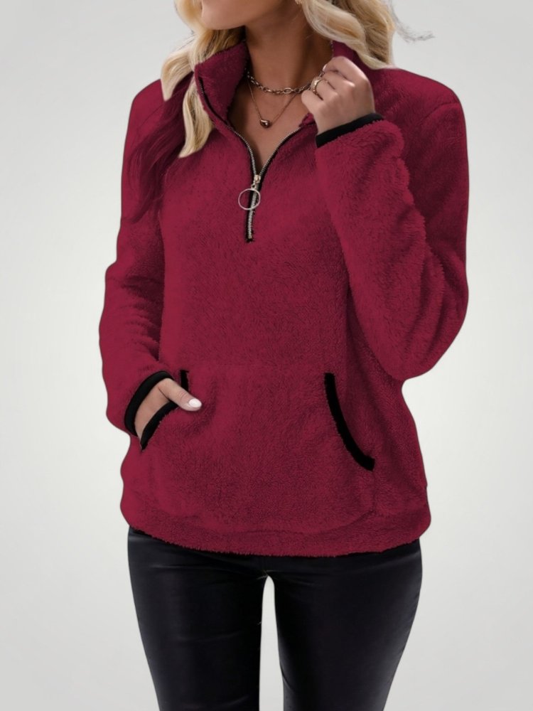 gesine | Udobna pulover z praktičnimi žepi