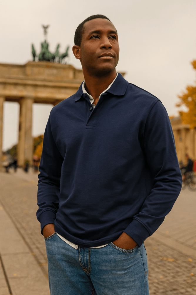 Lennox | Luksuzna polo majica z dolgimi rokavi