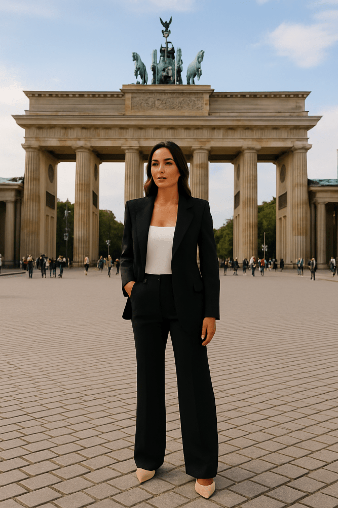 Emma | Eleganten Dva-delni Kostim - Časovno Neomejen Stil