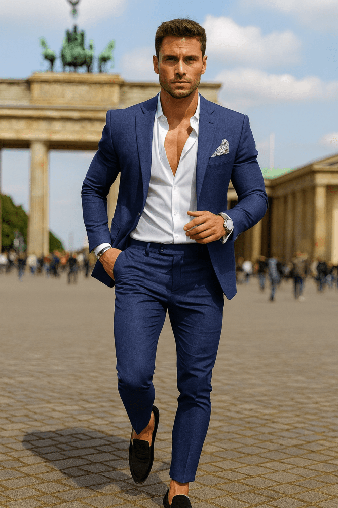 Alonso | Eleganten moški suknjič (jakna + hlače)