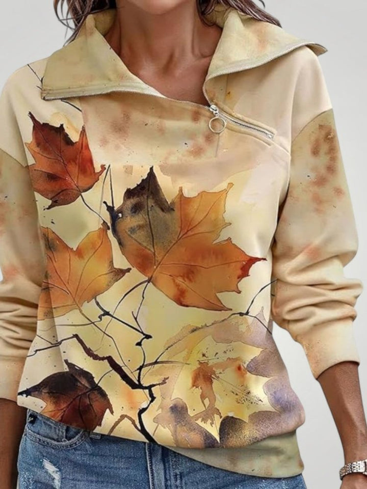 Elke-Marie | Eleganten cvetlični pulover za vsako priložnost