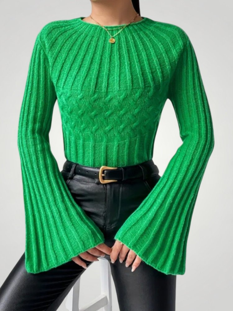 Viktoria-luise | Eleganten pulover z razširjenimi rokavi