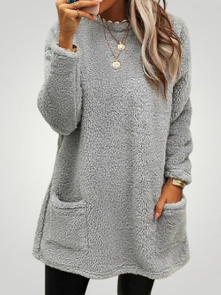 Selina | Eleganten Pulover s Praktičnimi Žepi