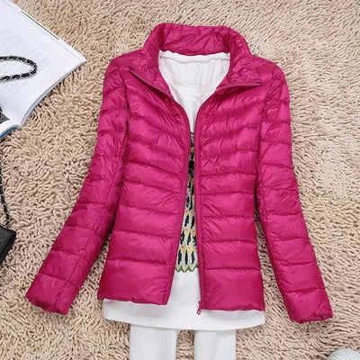 Aurora | Zimski plašč ultralahka jopica iz racjih peres