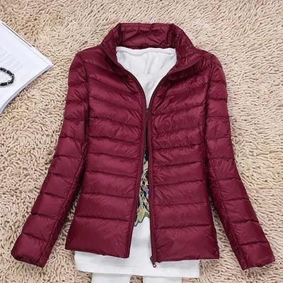 Aurora | Zimski plašč ultralahka jopica iz racjih peres