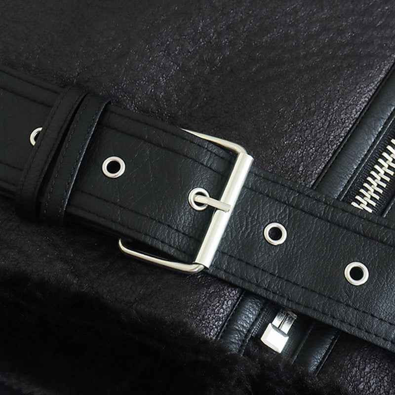 Ivanna | Usnjena jakna iz krzna