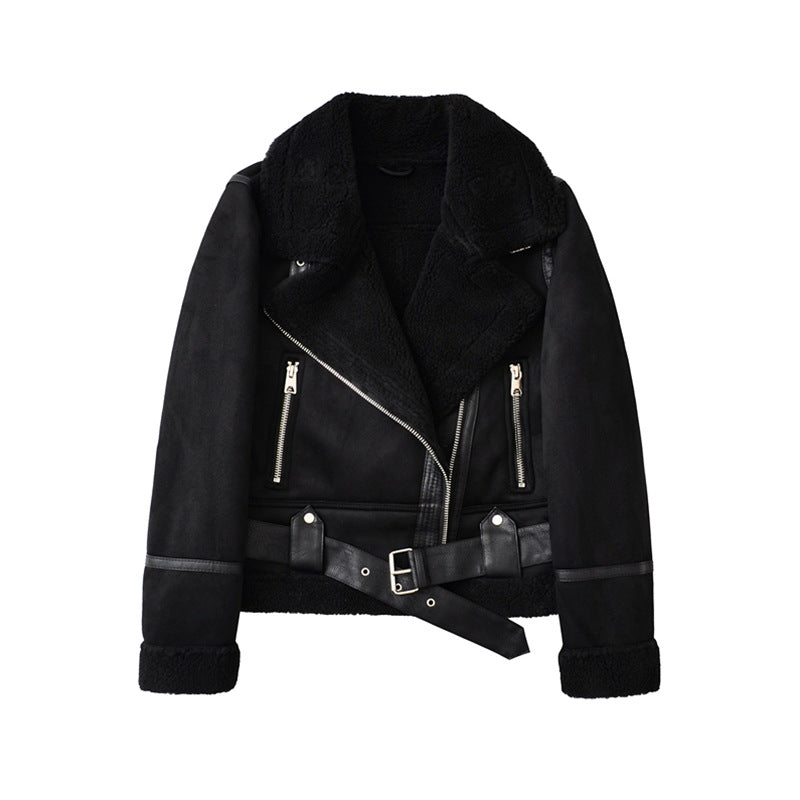 Flor | Suede Velvet Krznena Jakna iz Ovčje Volne