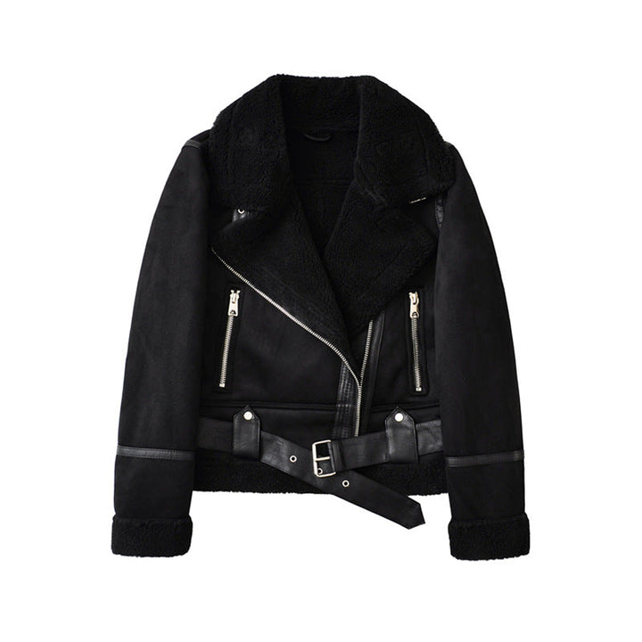 Flor | Suede Velvet Krznena Jakna iz Ovčje Volne