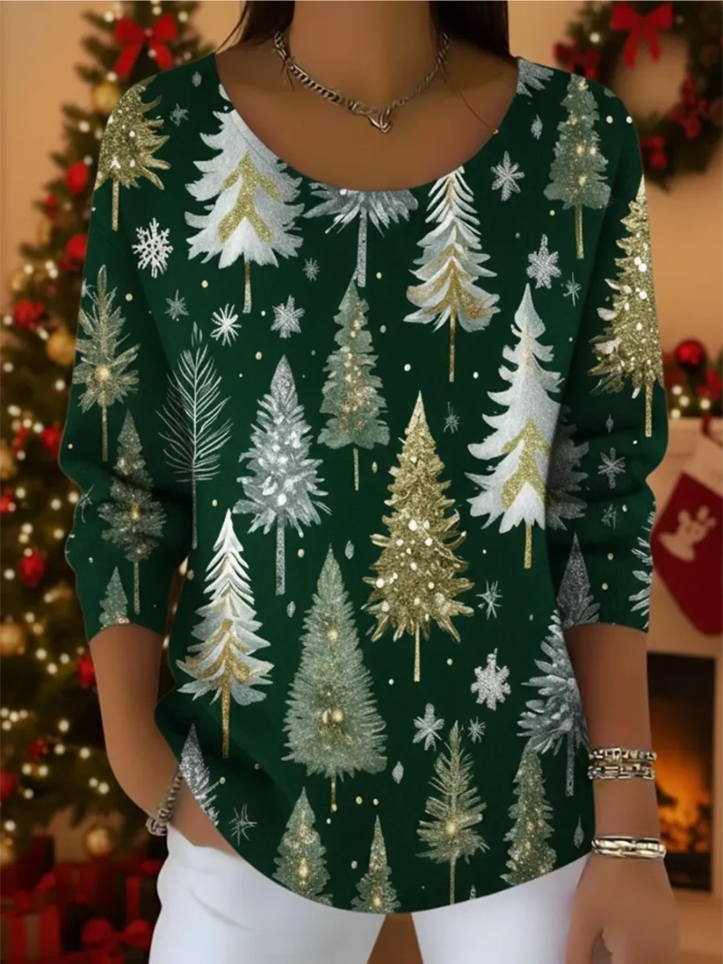 Noelle – Božični pulover z dekoracijo jelke