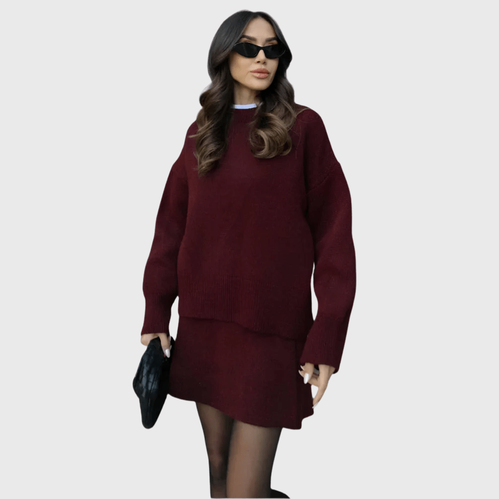 Nora | Set iz mehkega pletenega materiala