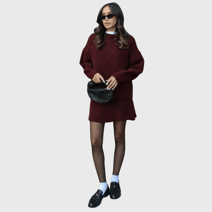 Nora | Set iz mehkega pletenega materiala