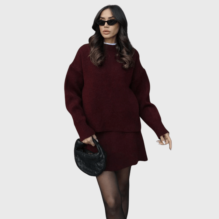 Nora | Set iz mehkega pletenega materiala