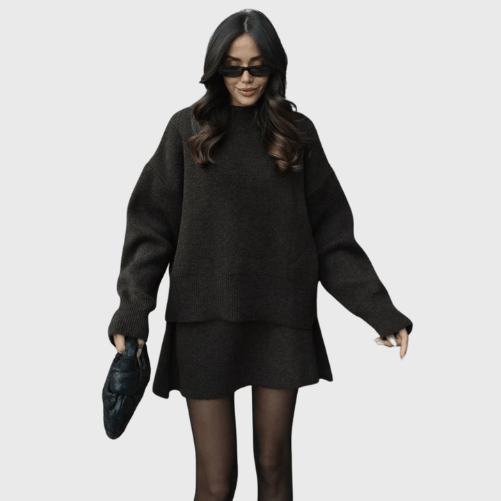 Nora | Set iz mehkega pletenega materiala