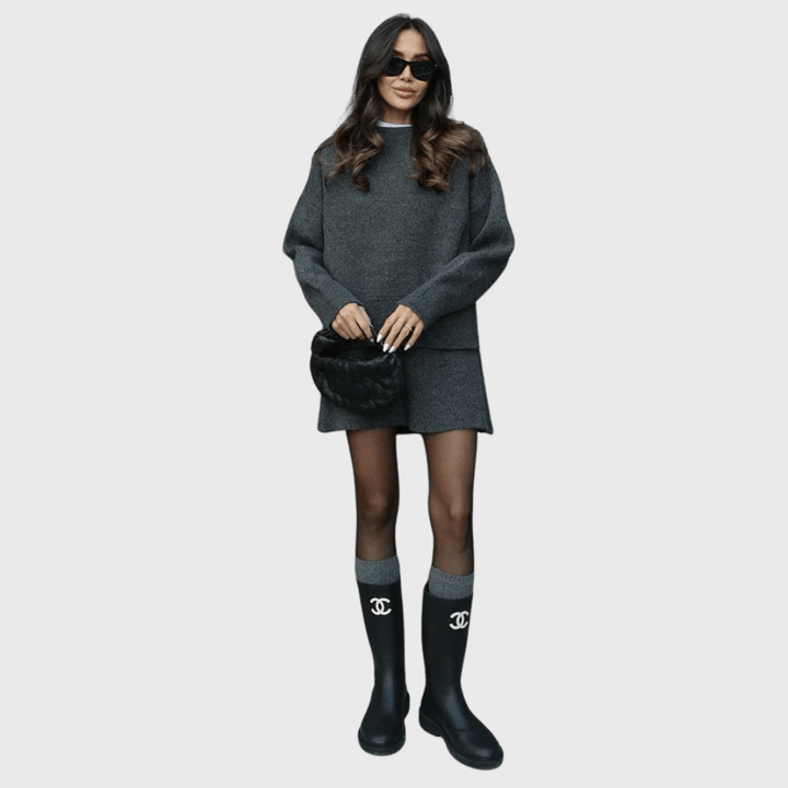 Nora | Set iz mehkega pletenega materiala