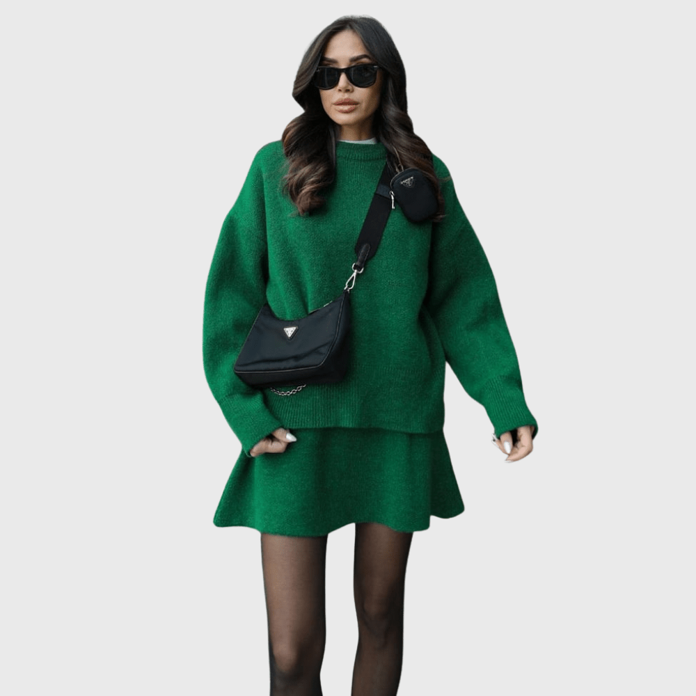 Nora | Set iz mehkega pletenega materiala