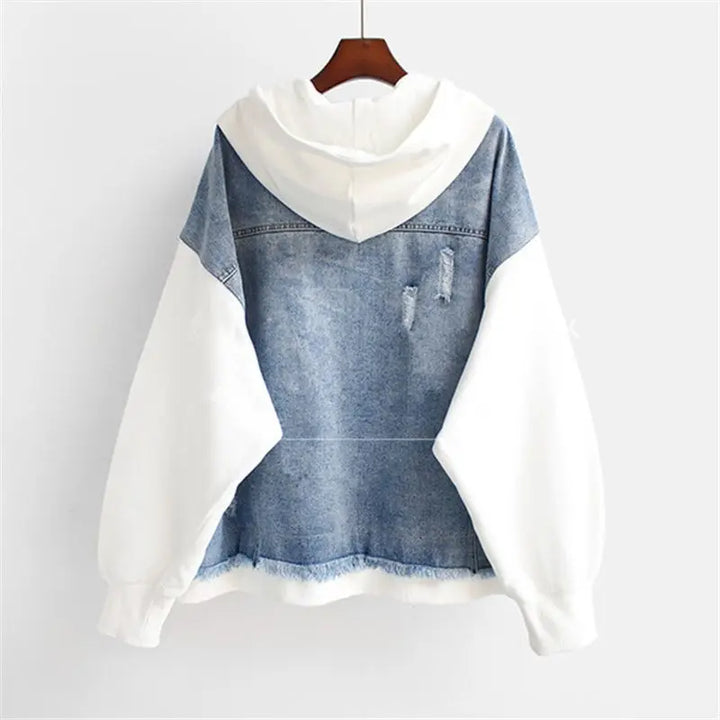 Claretta | Denim Hoodie Jakna