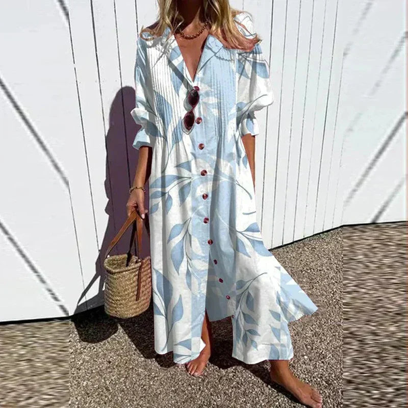 MAXI DRESS WITH PRINT FOR WOMEN