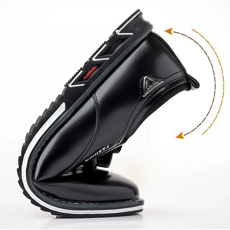 Noah | Kakovostni, ročno izdelani usnjeni casual čevlji v elegantni črni barvi