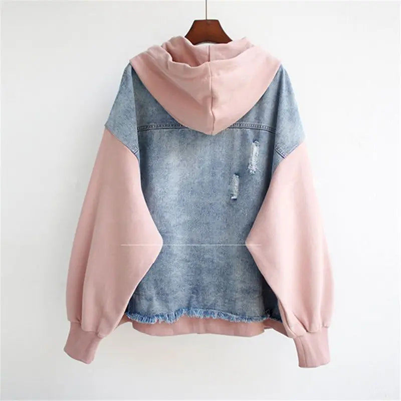 Claretta | Denim Hoodie Jakna