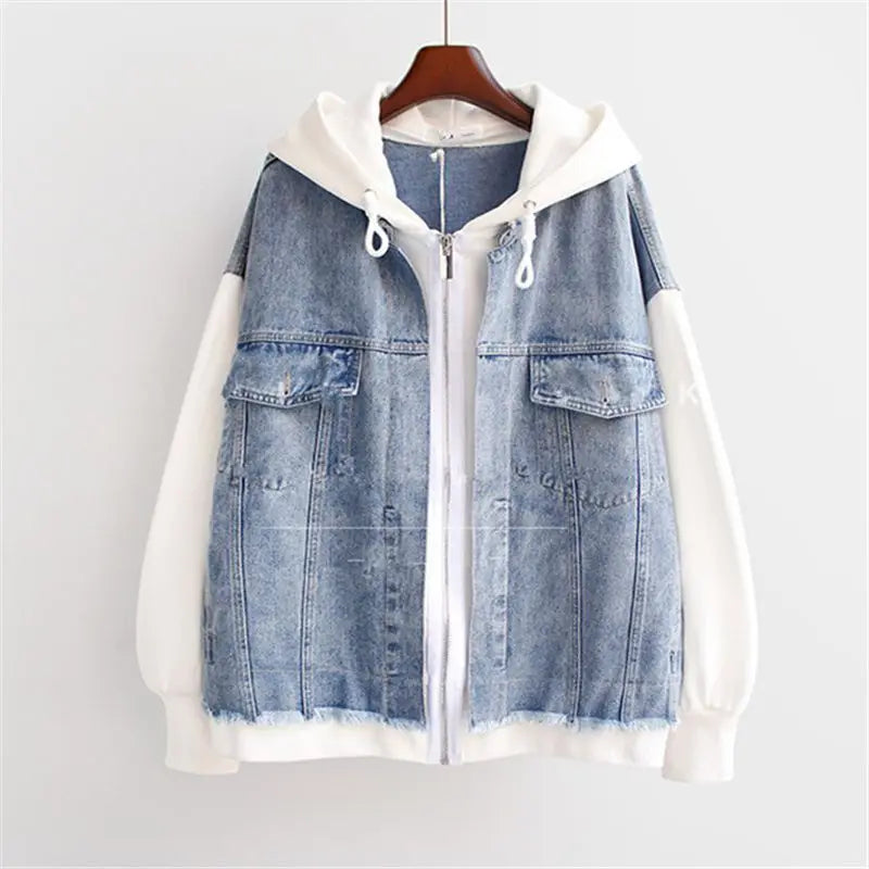 Claretta | Denim Hoodie Jakna