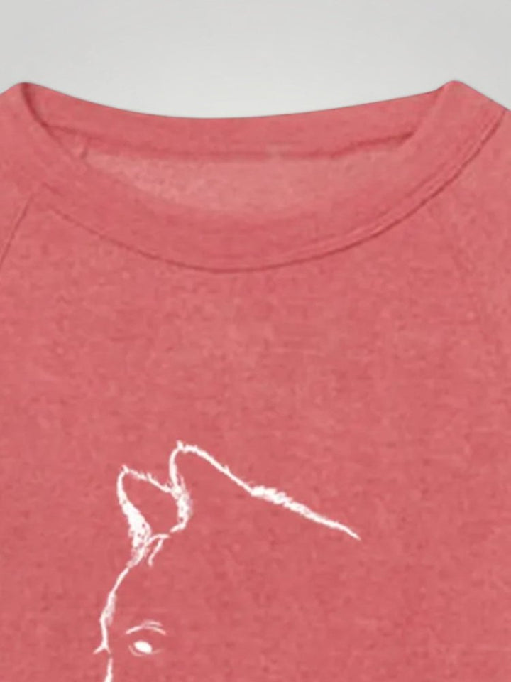 Dörte | Udoben pulover s čudovitim tiskom mačke