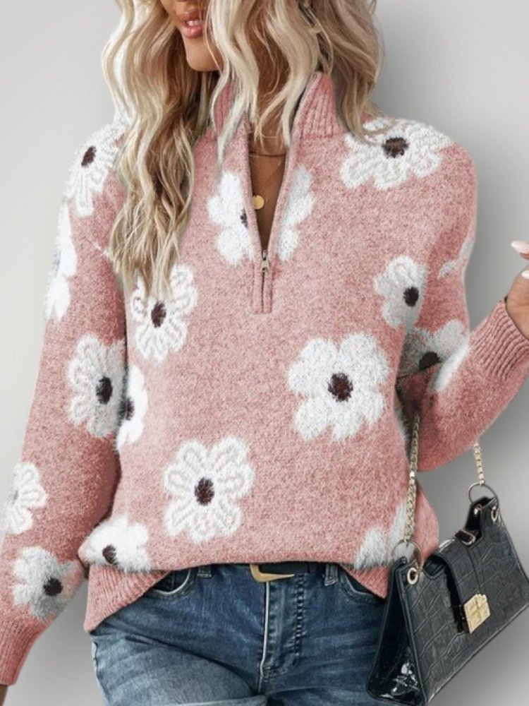 Maren | Ženski pulover z zadrgo za udobje