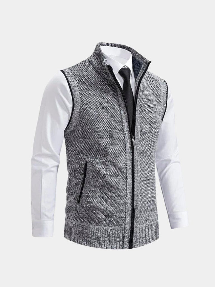 Hannes | Eleganten gilet z neprekinjeno zadrgo