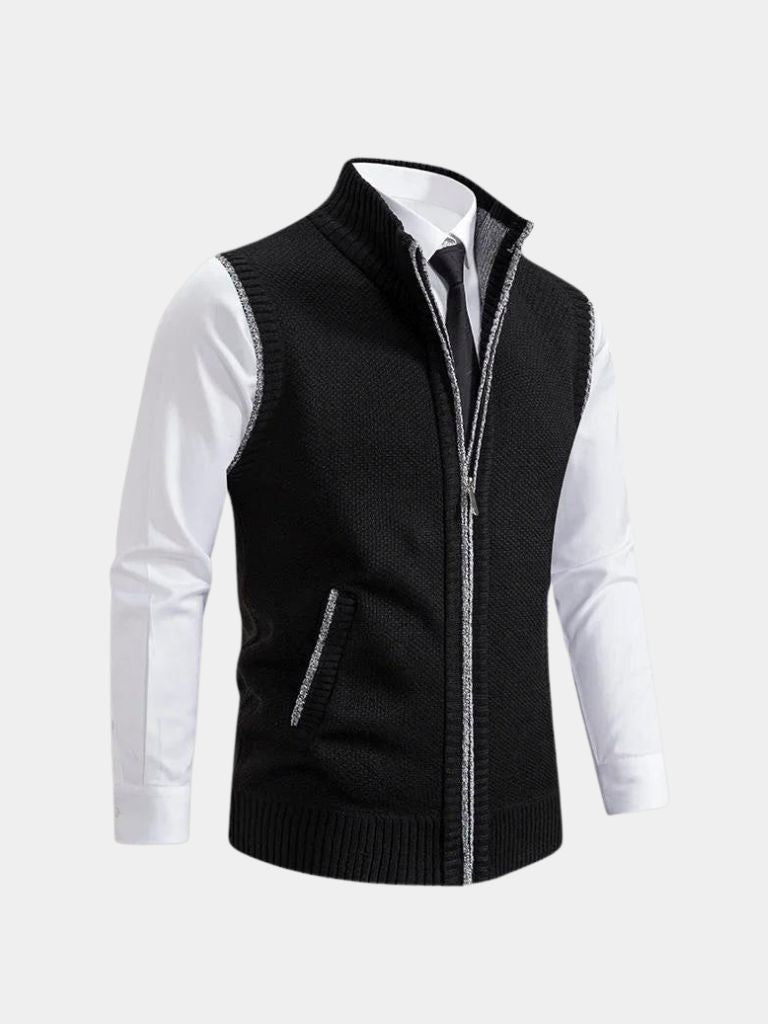 Hannes | Eleganten gilet z neprekinjeno zadrgo