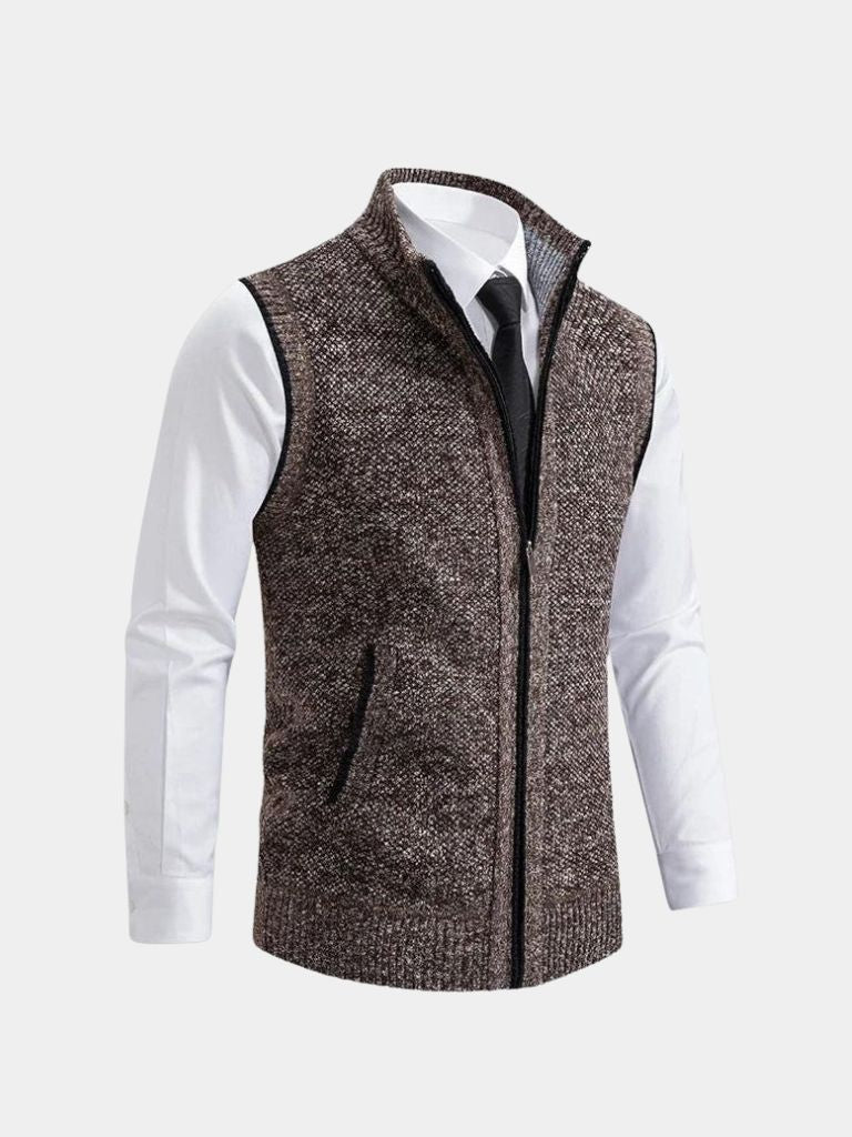 Hannes | Eleganten gilet z neprekinjeno zadrgo