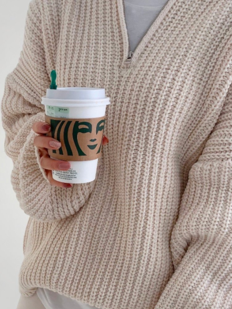 Wencke | Eleganten pulover za dame z zloženim ovratnikom