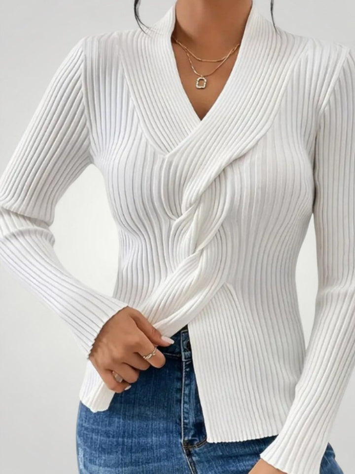 Rike | Eleganten pulover za dame z V-izrezom za udobje