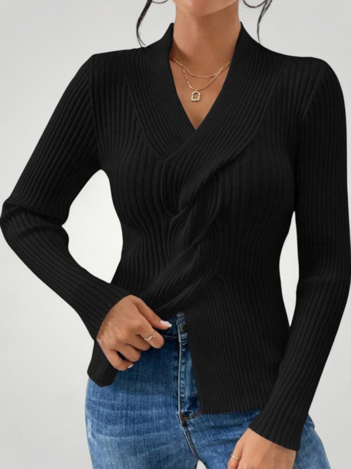 Rike | Eleganten pulover za dame z V-izrezom za udobje