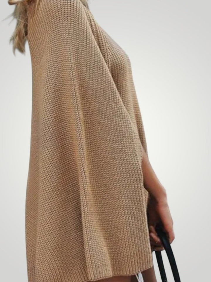 Finja | Eleganten khaki pulover za ženske z udobjem