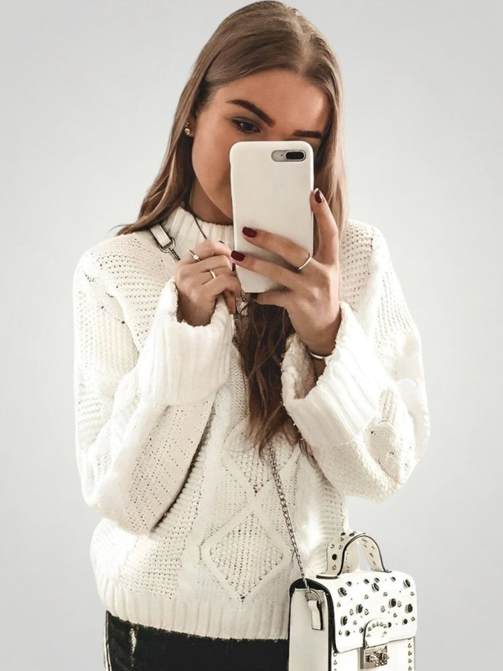 Lore | Eleganten pulover z lanternastimi rokavi in udobje