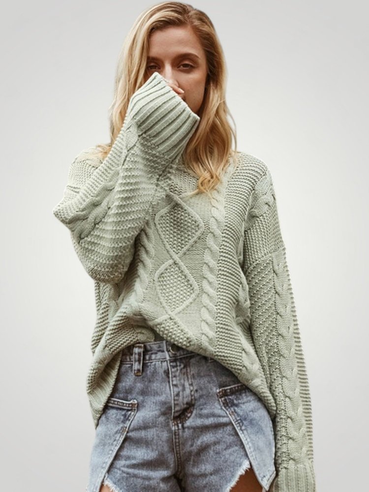 Lore | Eleganten pulover z lanternastimi rokavi in udobje