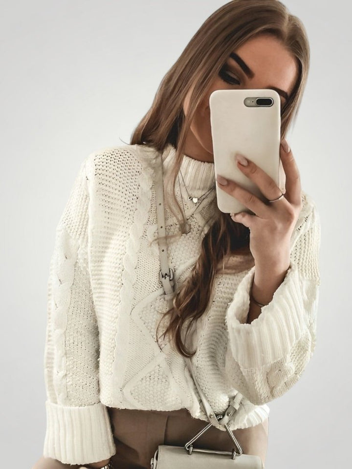 Lore | Eleganten pulover z lanternastimi rokavi in udobje