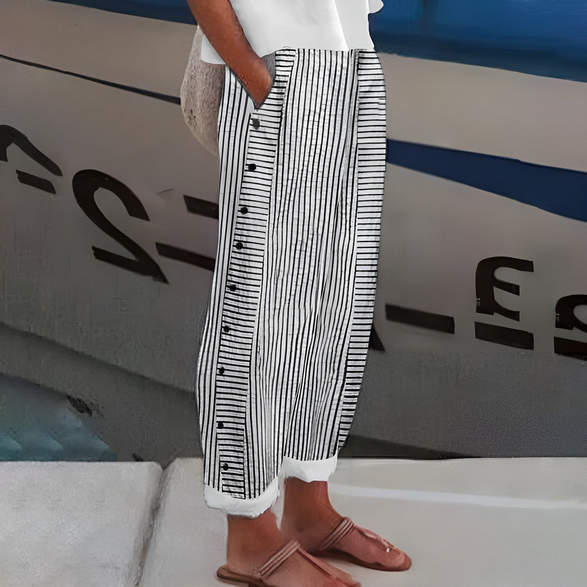 STRIPED PANTS FOR WOMEN