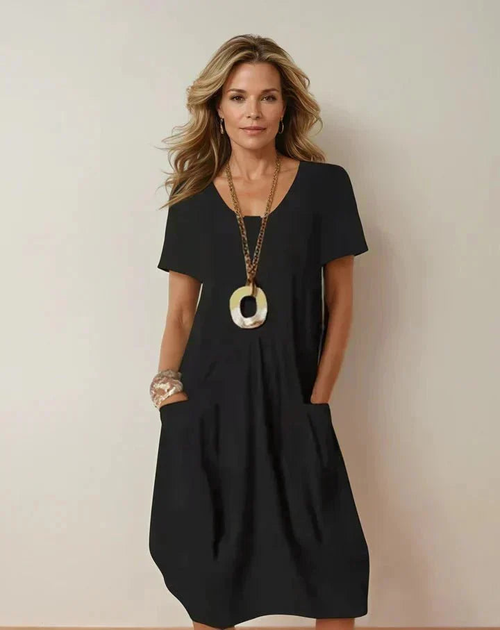 FLOWING MIDI DRESS FOR WOMEN