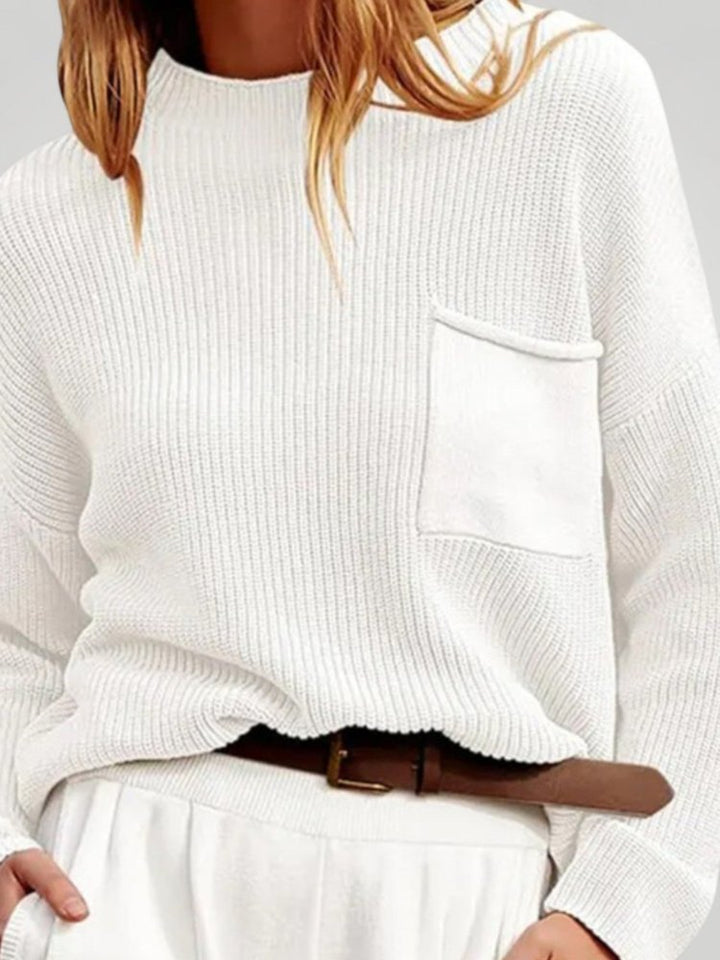 Zenzi | Pulover z dolgimi rokavi z funkcionalno sprednjo žep