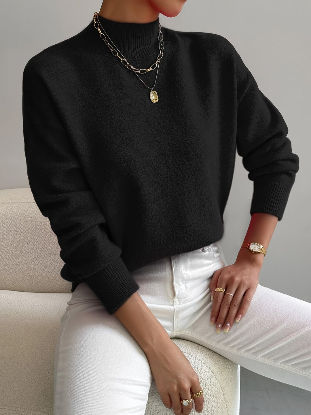 Marilena | Eleganten Pulover s Turtleneck